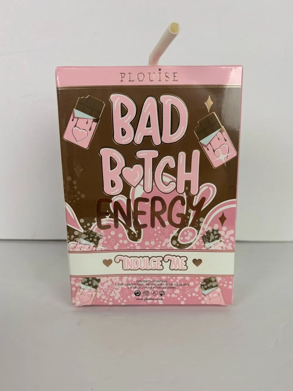 P.Louise Bad B*tch Energy Choco Lovin’ Lip Oil & Lip Conditioner Set NEW